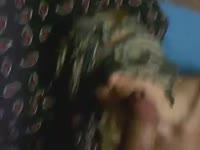 Mask incest mom sucking her son's dick